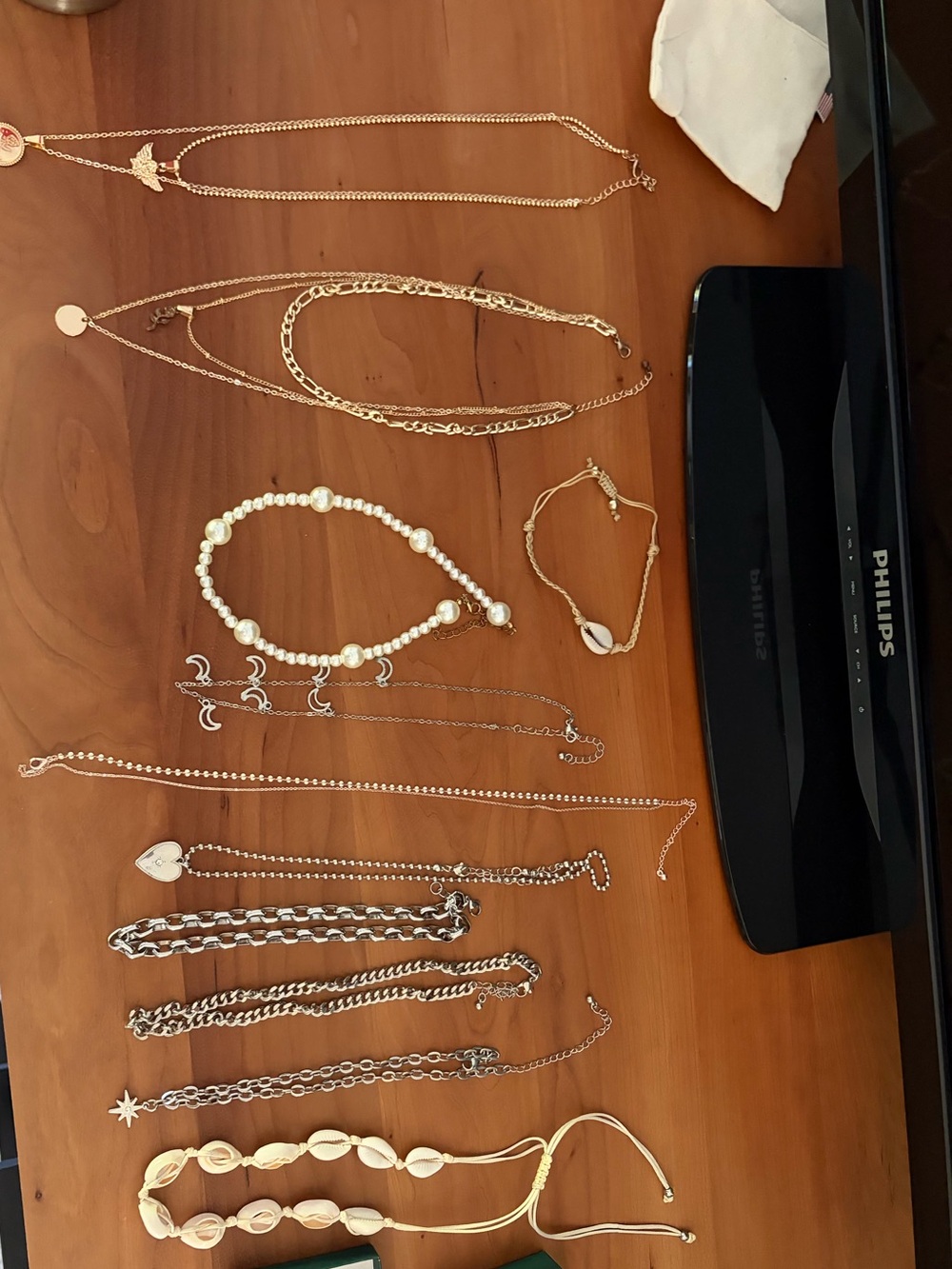 All necklaces for $12 - Gold-Tone and Pearl Layered Necklace Set for Women